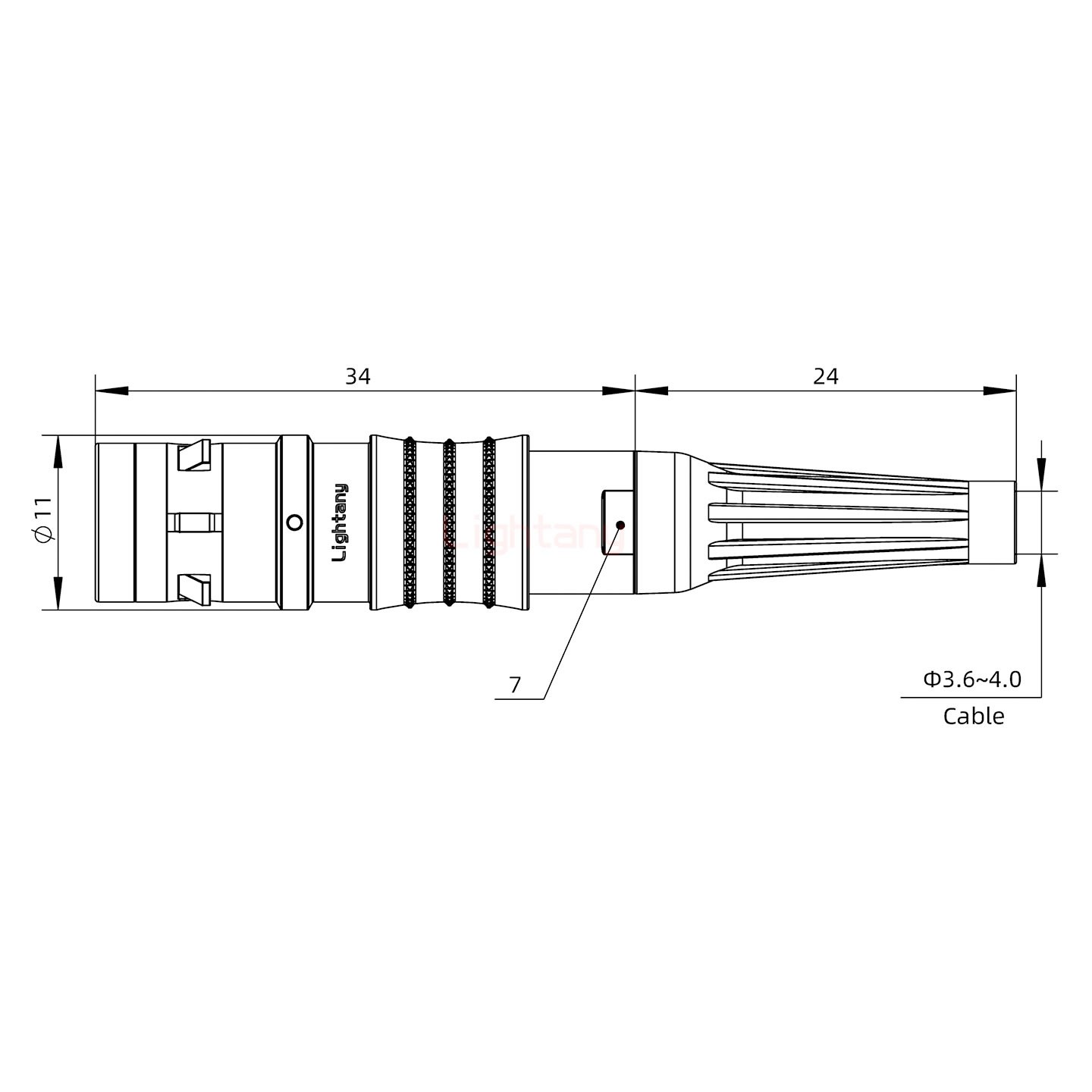 FGG.0K.004.CLAC40Z推拉自鎖帶護(hù)套直式插頭