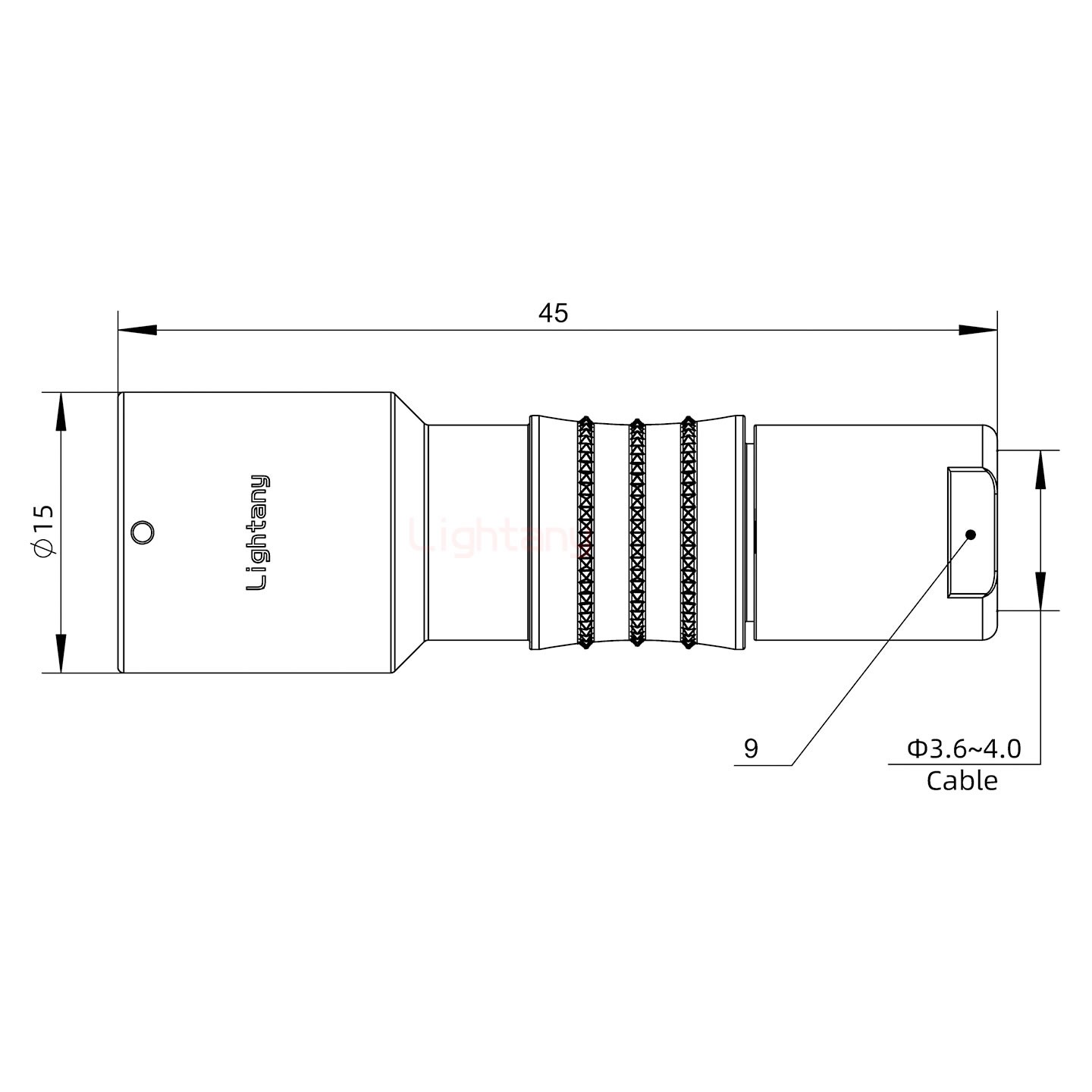 FHG.1K.002.CLAC40推拉自鎖彎式插頭