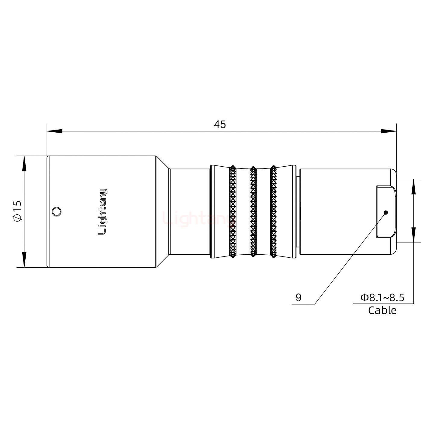 FHG.1K.007.CLAK85推拉自鎖彎式插頭