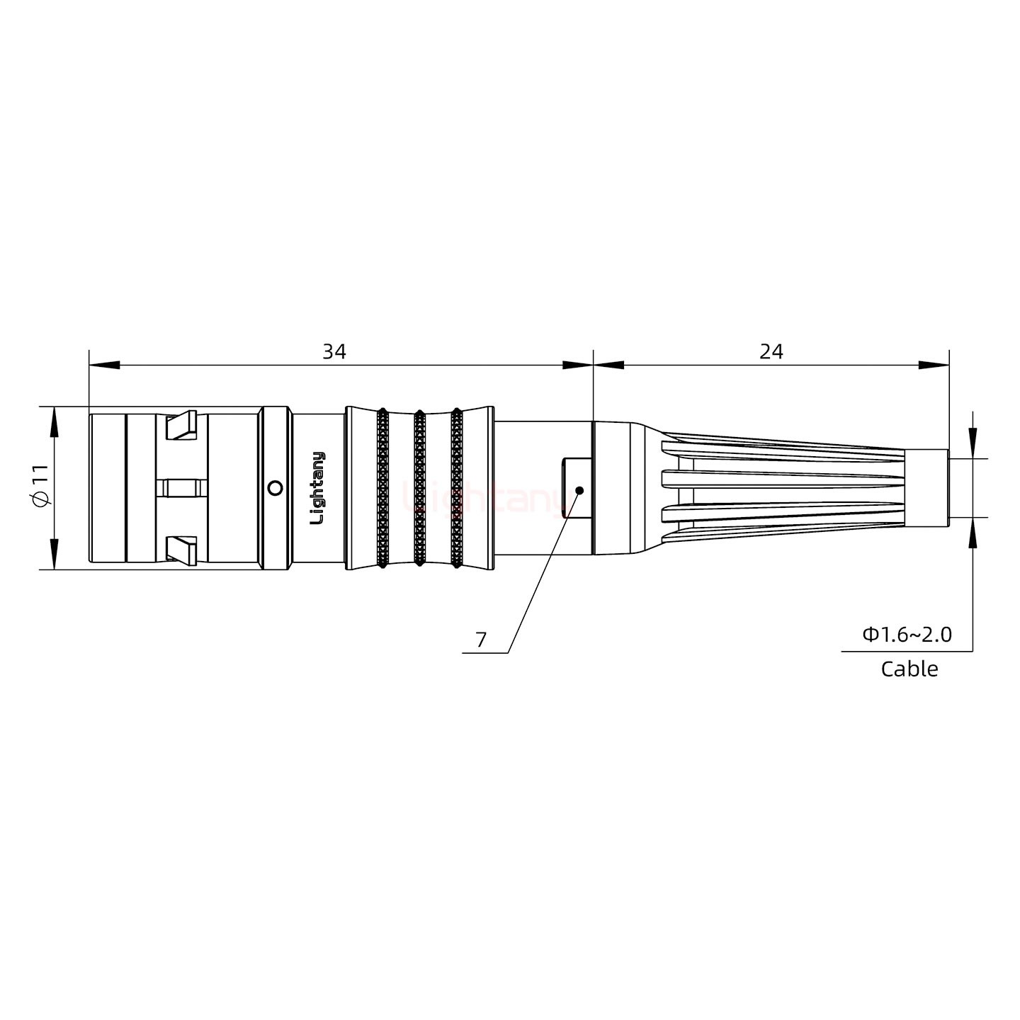 FGG.0K.006.CLAC20Z推拉自鎖帶護(hù)套直式插頭