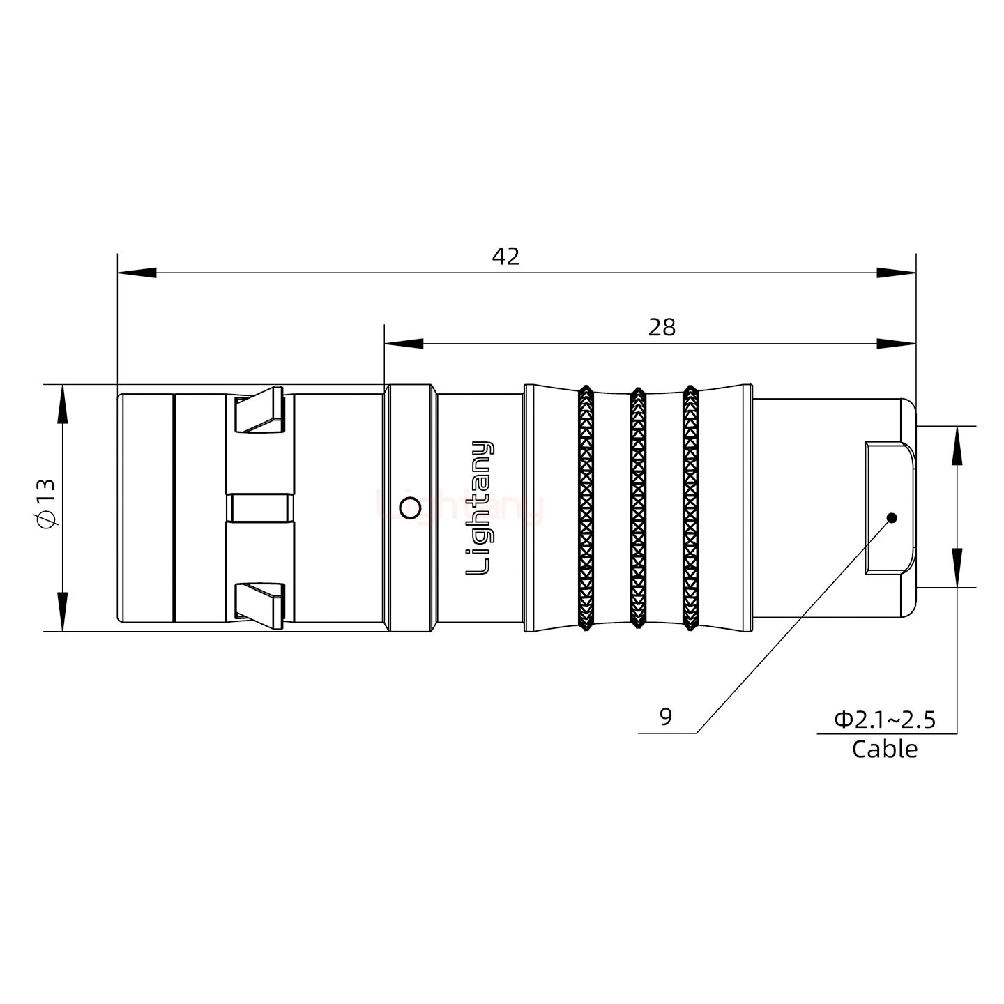 FGG.1K.002.CLAC25Z推拉自鎖帶護套直式插頭