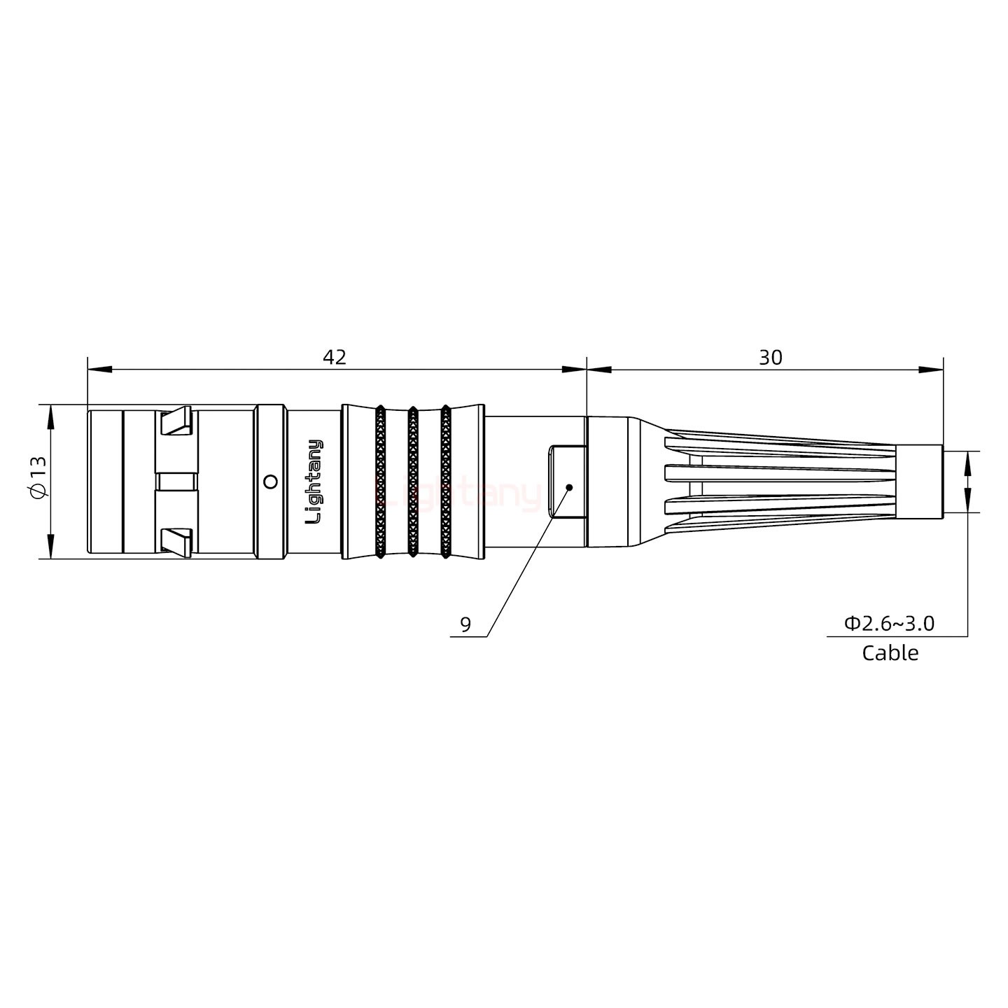 FGG.1K.002.CLAC30Z推拉自鎖帶護(hù)套直式插頭