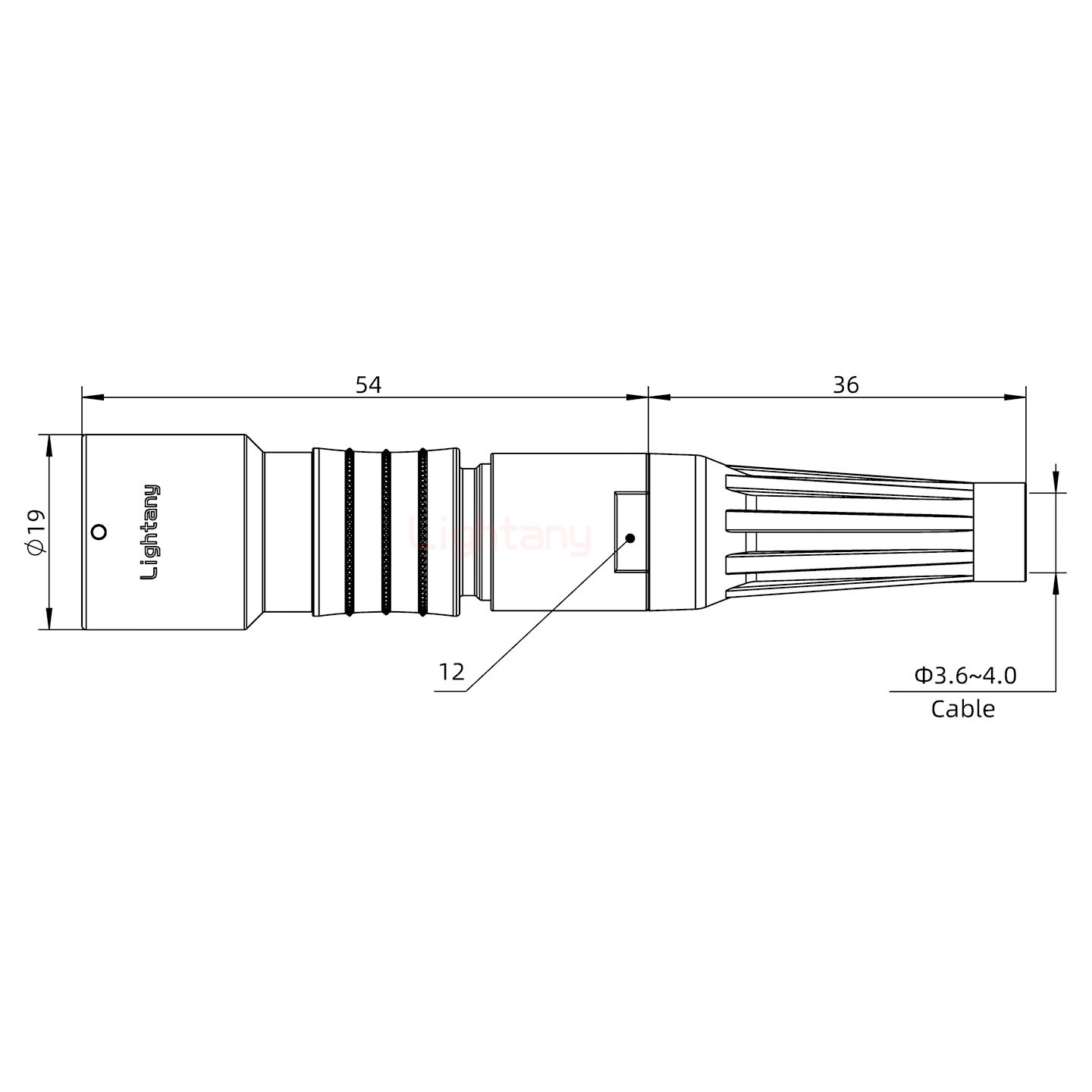 PHG.2K.002.CLLC40Z推拉自鎖帶護套浮動插座