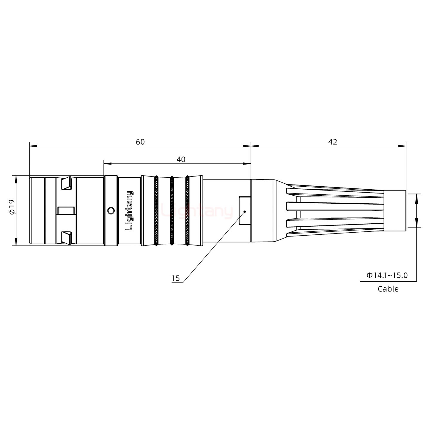 FGG.3K.012.CLAK15Z推拉自鎖帶護套直式插頭